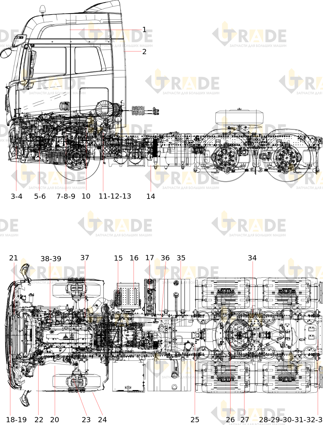 Чертёж — Semi-trailer Tractor