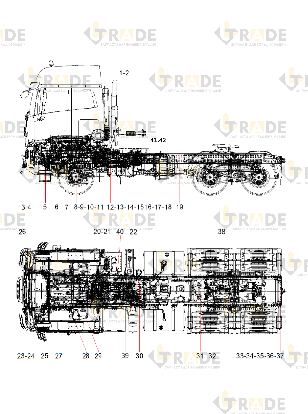Чертёж — Semitrailer Tractor