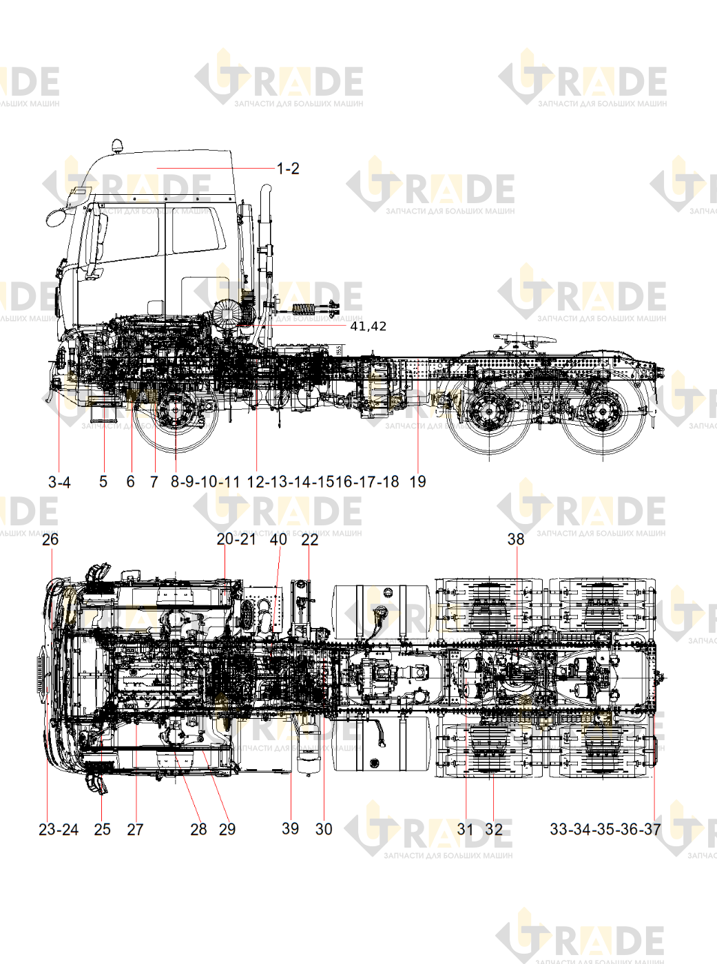 Чертёж — Semitrailer Tractor