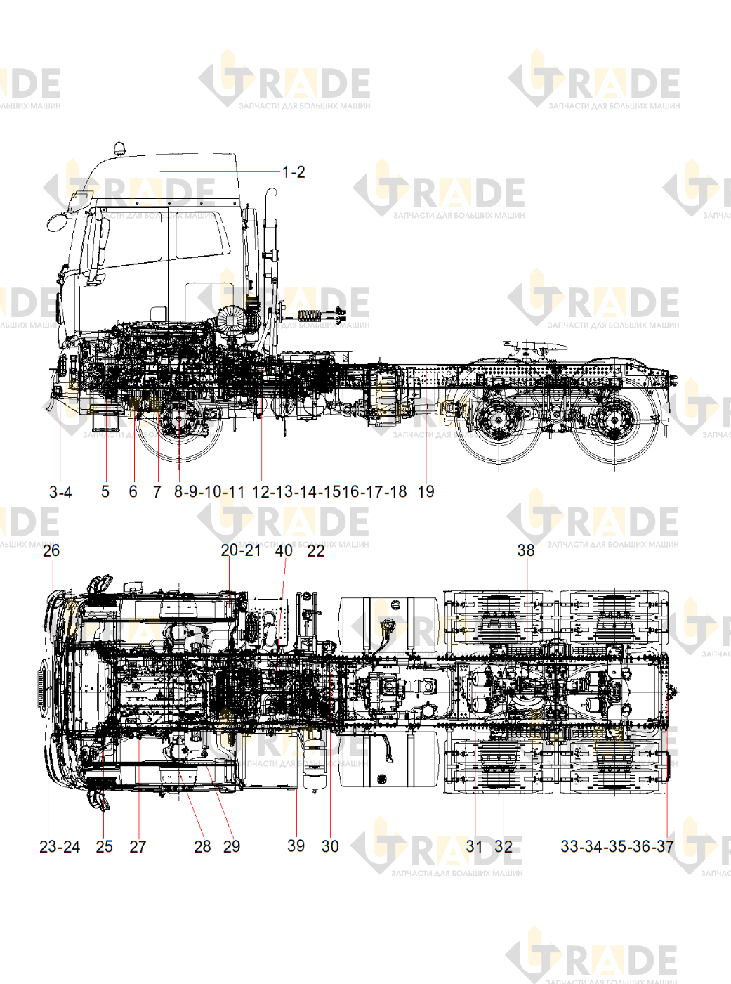Чертёж — Semitrailer Tractor