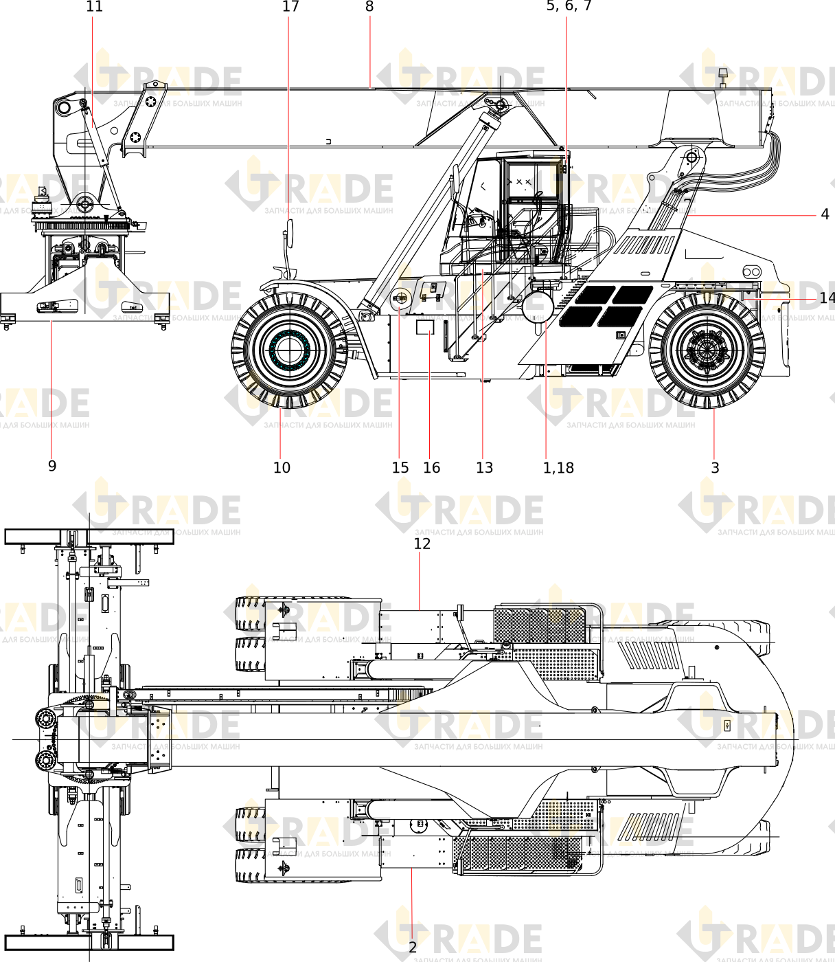 Чертёж — Steering Cylinder