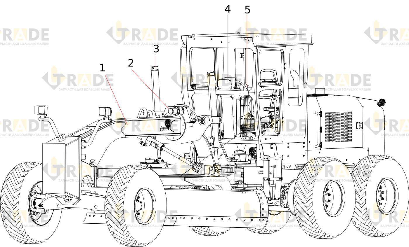 Чертёж — STG170C-8W3(G) Sany Motor Grader