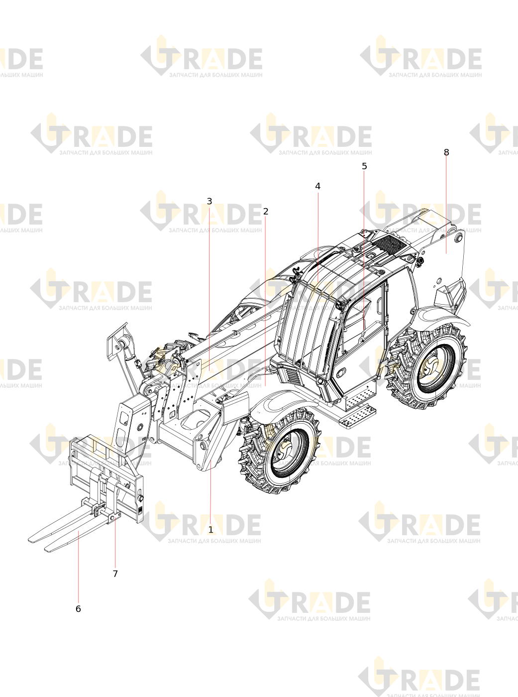 Чертёж — STH1840E2 Телескопическая штанга