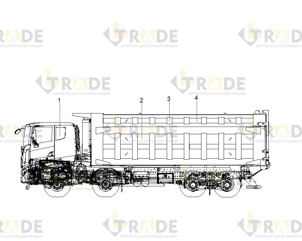 Чертёж — SYM3310ZZX1E/7220S2自卸车